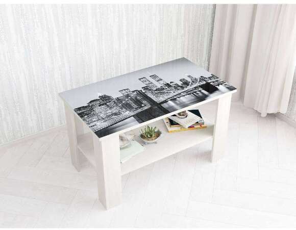 Стол обеденный Бруно 100, орех/ваниль Стол обеденный Бруно 100, орех/ваниль