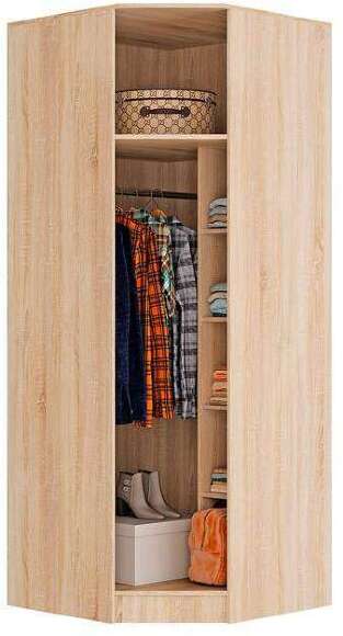 Угловой шкаф Сакура (БТС) Белый/Дуб Сонома