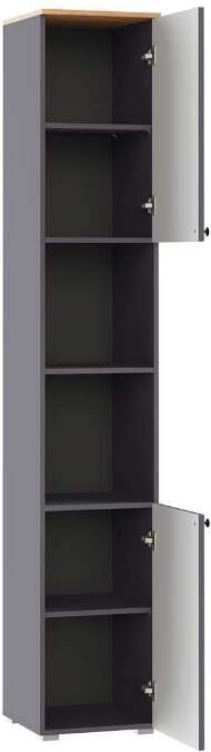 Остин Стеллаж 16.427 Серый графит/Дуб Вотан