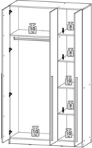 Шкаф трехдверный Берген ШК-1200 (Интерьер-Центр) Шкаф трехдверный Берген ШК-1200 (Интерьер-Центр)