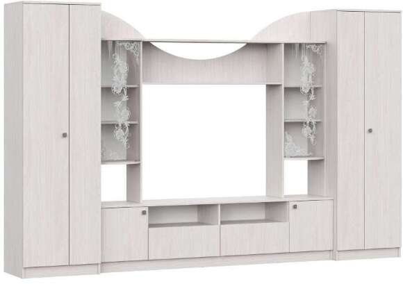 Стенка в гостиную МГС-8 (Арника) Ясень Анкор светлый