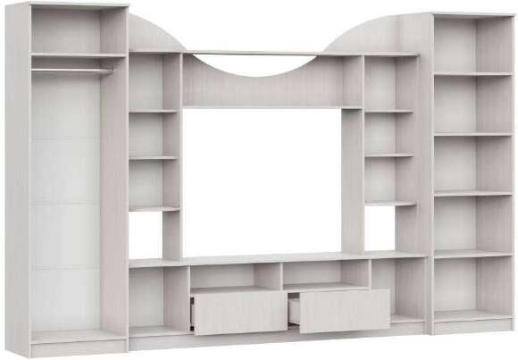 Стенка в гостиную МГС-8 (Арника) Ясень Анкор светлый