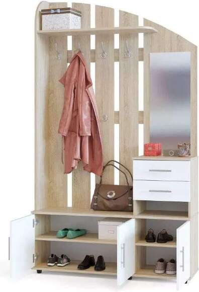 Прихожая ВШ-2.2Д Дуб сонома/белый Прихожая ВШ-2.2Д Дуб сонома/белый