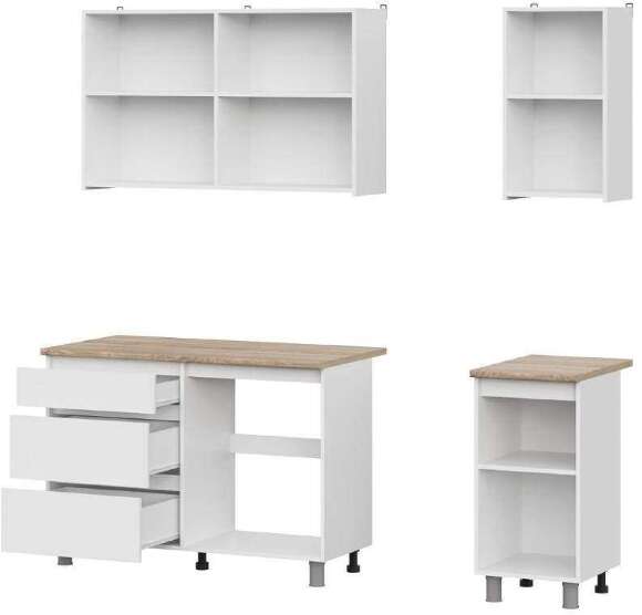 Кухня Денвер 1.6 Комплект (Белый / Дуб сонома)