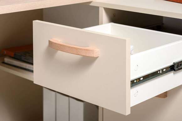 Стол письменный Лайт 03.245.01, Сатин, Дуб эндгрейн