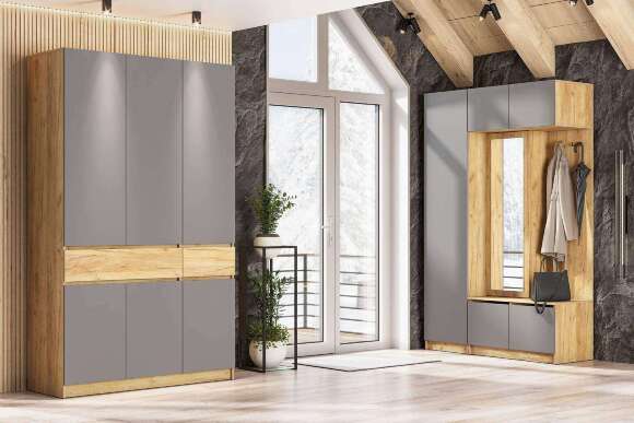 Прихожая Авиньон графит. Комплект Прихожая Авиньон графит. Комплект