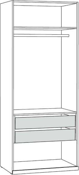 Амьен Шкаф-витрина 16.395 Плэйн/Веллюто Капучино