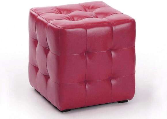 Пуф Лотос Красный экокожа