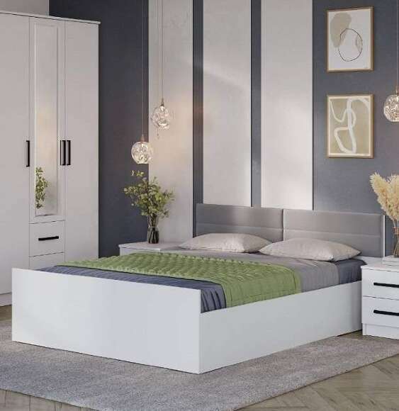 Кровать 160х200 с проложками ДСП Фьюжн КР-18