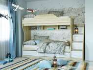 Детская Оливия 2 Дуб Сонома/белое дерево Детская Оливия 2 Дуб Сонома/белое дерево