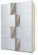 Шкаф-купе Fortune-6 1.6 м тип 4 сонома / белый / зеркало
