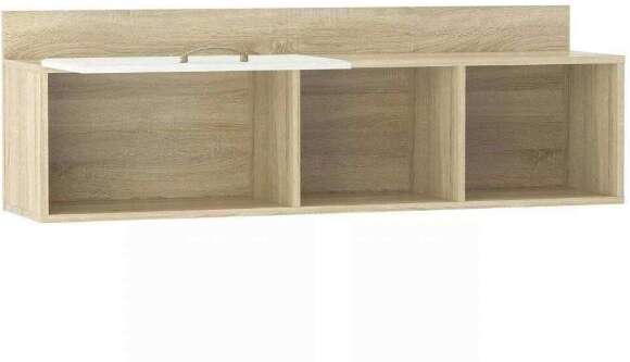 Полка НМ 011.38-01 Оливия Дуб Сонома/белое дерево