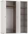 Шкаф для одежды 51.15 Либерти опора 4-х дв. h=20мм Белый / Дуб Каньон