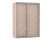Шкаф купе Модерн 1490х450 2-х дверный 2-х секционный глухой ясень