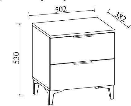 Тумба прикроватная Лагуна (MLK) Тумба прикроватная Лагуна (MLK)