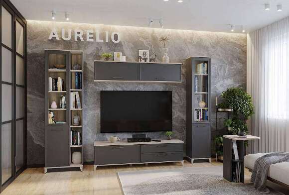 Тумба ТВ Аурелио 3 (Глазов) Антрацит