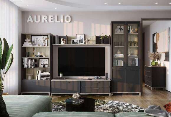 Тумба ТВ Аурелио 3 (Глазов) Антрацит