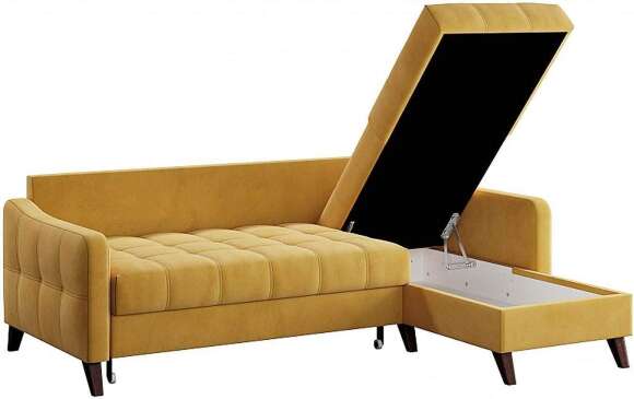 Диван угловой Римини-1 Ультра Мустард
