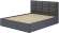 Кровать 160х200 с проложками ДСП Линда, графит Кровать 160х200 с проложками ДСП Линда, графит