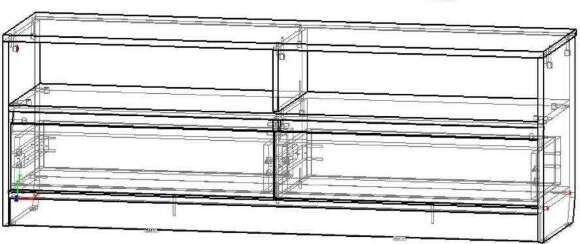 Агата М5 тумба ТВ белый Агата М5 тумба ТВ белый