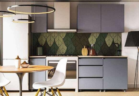 Кухня Денвер 1.6 Комплект (Графит Серый) Кухня Денвер 1.6 Комплект (Графит Серый)