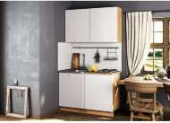 Кухня Дана 1.2 (Белый / Дуб Крафт золотой)