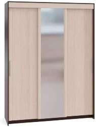 Шкаф-купе Контур ШР-186.31 с зеркалом Венге / Беленый дуб Шкаф-купе Контур ШР-186.31 с зеркалом Венге / Беленый дуб