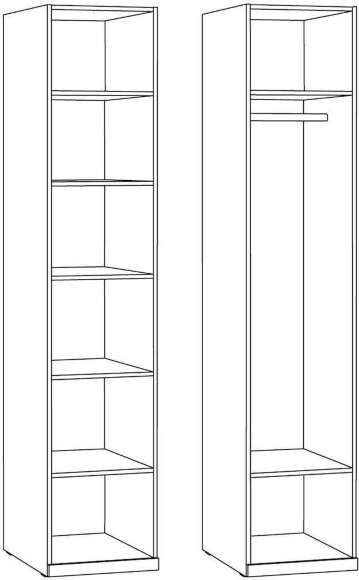 Амьен Шкаф-пенал 16.309.01 Плэйн/Веллюто Капучино