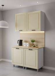 МК Аленушка 1м Астра Крем,скоба черный,сонома МК Аленушка 1м Астра Крем,скоба черный,сонома