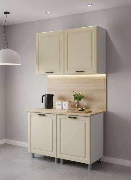 МК Аленушка 1м Астра Крем,скоба черный,сонома МК Аленушка 1м Астра Крем,скоба черный,сонома