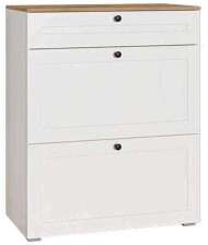 Остин Тумба для обуви 16.121 Белый шагрень/Дуб Вотан Остин Тумба для обуви 16.121 Белый шагрень/Дуб Вотан