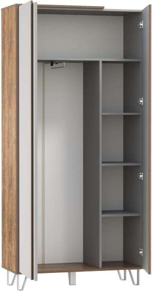 Шкаф для одежды 58.17 Гавана Кейптаун / Серый Шкаф для одежды 58.17 Гавана Кейптаун / Серый