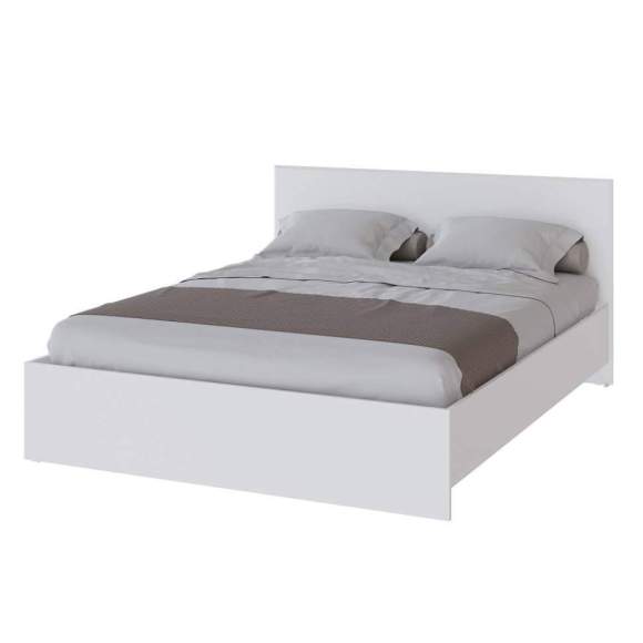 Кровать 160х200 Плейона (ТЭКС) с настилом ДСП Белый