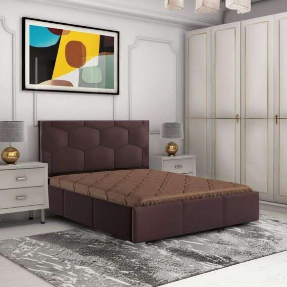 Кровать с ортопедическим основанием Манука (1,4м), Коричневый