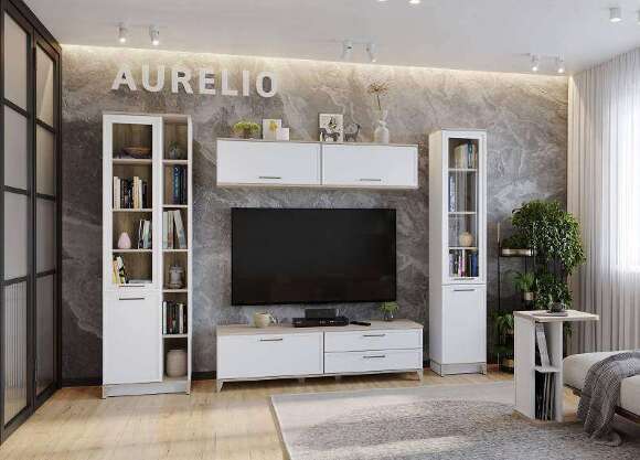 Тумба ТВ Аурелио 3 (Глазов) Белый