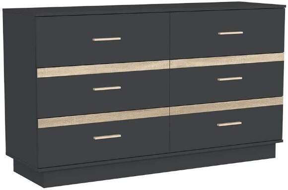 Комод 4 Анона, антрацит