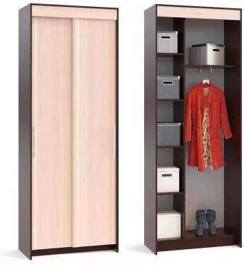 Шкаф-купе Контур ШР-94.2 Венге/ Беленый дуб Шкаф-купе Контур ШР-94.2 Венге/ Беленый дуб