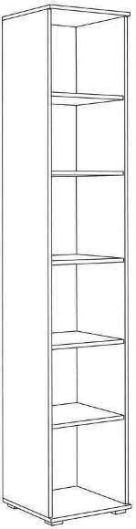 Куба Шкаф 13.29 Дуб сонома, Белый премиум