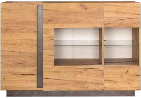 Арчи комод 08.140 Дуб крафт золотой / Камень темный