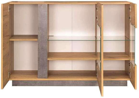 Арчи комод 08.140 Дуб крафт золотой / Камень темный