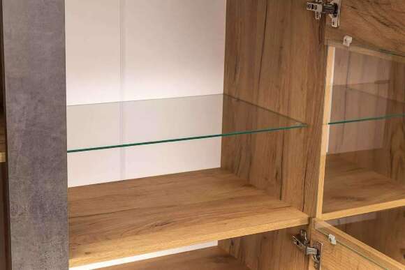 Арчи комод 08.140 Дуб крафт золотой / Камень темный