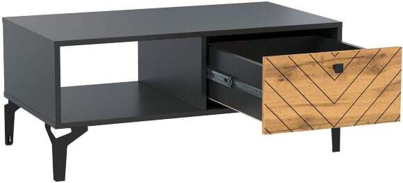 Стол журнальный Лофт 59.03 Черный / Дуб Вотан