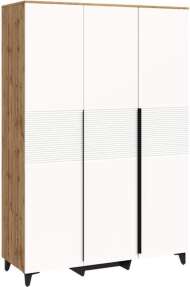 Шкаф 3-х дверный Белла, Дуб вотан, Тальк
