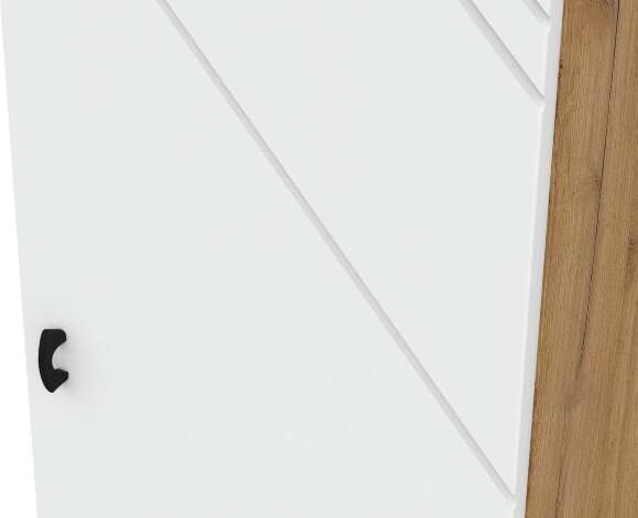 Пенал Байкал, Дуб золотой, Белый матовый