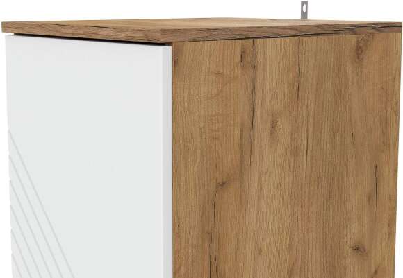 Пенал Байкал, Дуб золотой, Белый матовый