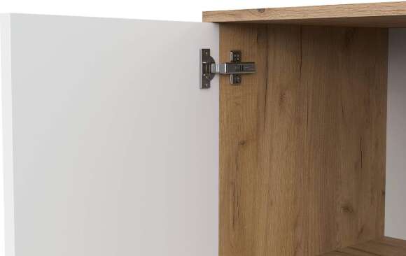 Пенал Байкал, Дуб золотой, Белый матовый