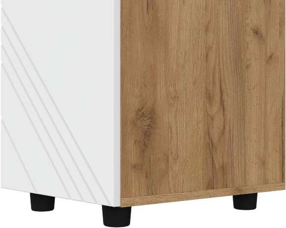 Пенал Байкал, Дуб золотой, Белый матовый