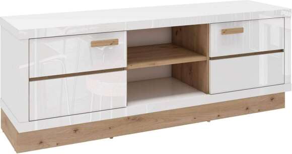 ТВ-Тумба Балтимор белый / дуб дикий