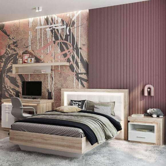 Кровать 120х200 с подъёмным механизмом Люмен (Ижмебель) 26 Кровать 120х200 с подъёмным механизмом Люмен (Ижмебель) 26