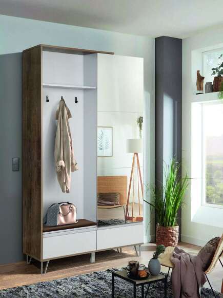 Шкаф для одежды 58.18 Гавана Кейптаун / Серый Шкаф для одежды 58.18 Гавана Кейптаун / Серый